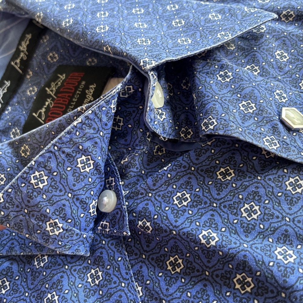 Men's 3XL Shirt George Strait Wrangler Troubadour AOP Geometric Western Cowboy - Picture 13 of 16